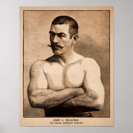 Vintag John L. Sullivan Werbeplakat Poster