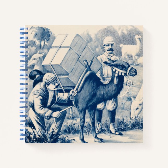 Vintag John Robinson Circus Poster Notizbuch (Vorderseite)