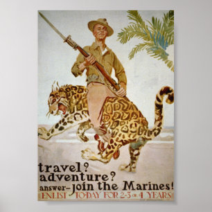 Vintag Join the Marines Poster