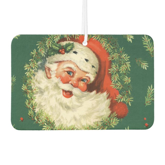 Vintag Jolly Santa Car Air Freshener Autolufterfrischer (Vorderseite)