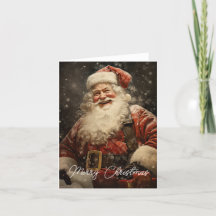 Vintag Jolly Santa Claus Weihnachtsfeiertag