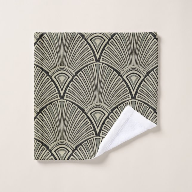 Vintag,Jugendstil,beige,grau,art Deko, französisch Waschlappen (Waschlappen)