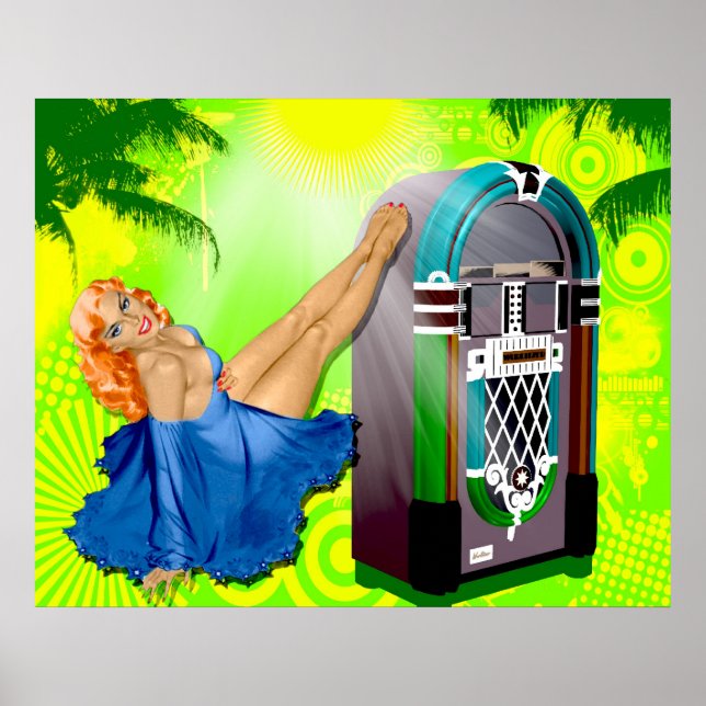 Vintag Juke Box Poster (Vorne)