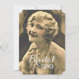 Vintag Junggeselinnen-Abschied Gatsby Brautparty Einladung