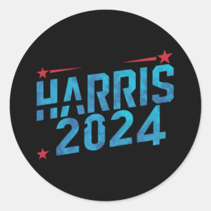 Vintag Kamala Harris 2024 Runder Aufkleber