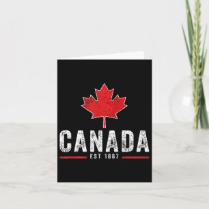 Vintag Kanada Est 1867 Patriotic Proud Canadian Karte