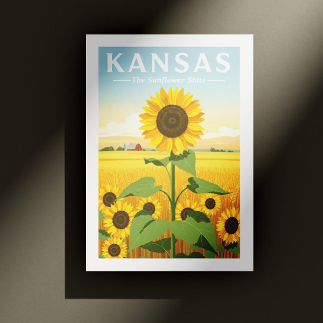 Vintag Kansas Postkarte (Von Creator hochgeladen)