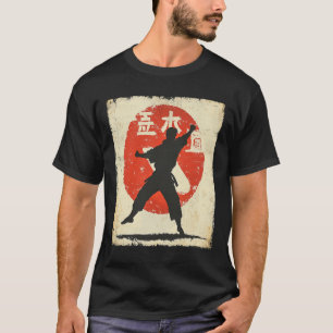Vintag Karate Not Silhouette Japanischer Mart T-Shirt