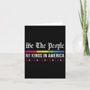 Vintag keine Könige in Amerika Wir, die Menschen P Karte