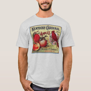 Vintag Kentucky Kardinal Apples, Henry P Barret,  T-Shirt