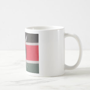 Vintag Kenya Flag Harambe Design Kaffeetasse