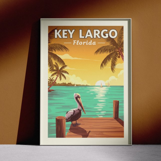 Vintag Key Largo Florida Poster (Von Creator hochgeladen)