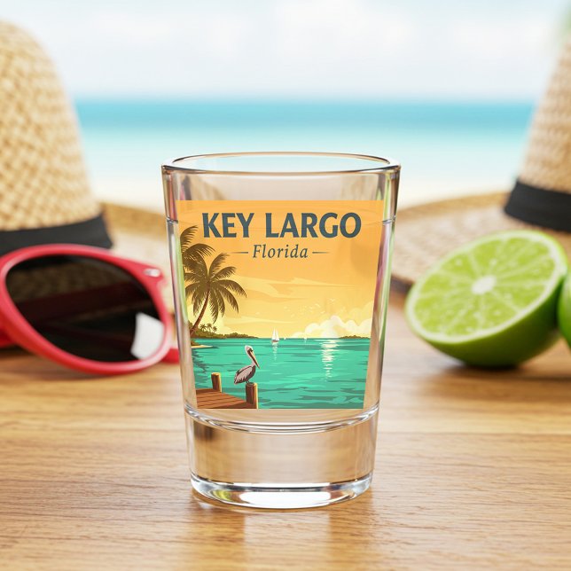 Vintag Key Largo Florida Schnapsglas (Von Creator hochgeladen)
