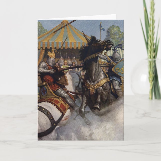 Vintag King Arthur Series 6 Grußkarte Karte (Vorderseite)