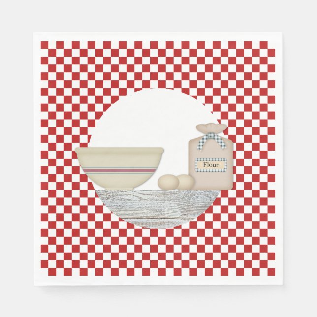 Vintag Kitepapier Napkins Serviette (Vorderseite)