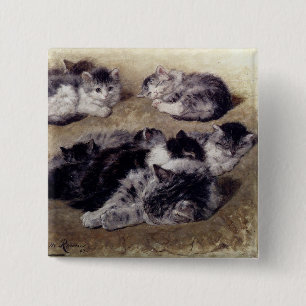 Vintag Kitten-Taste Button