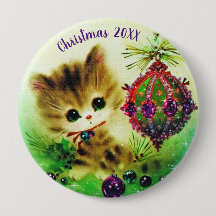 Vintag Kitten Weihnachten