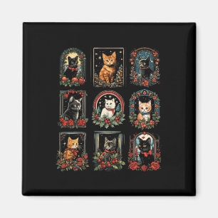 Vintag Kitten Weihnachtskatzen Magnet