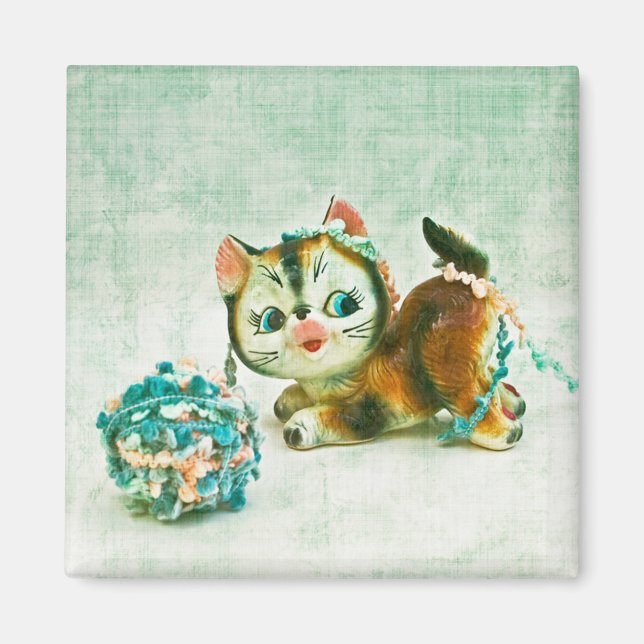 Vintag Kitty Cat Magnet (Vorne)