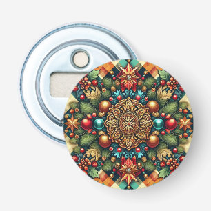 Vintag/klassisch farbenfrohe Weihnachten Flaschenöffner