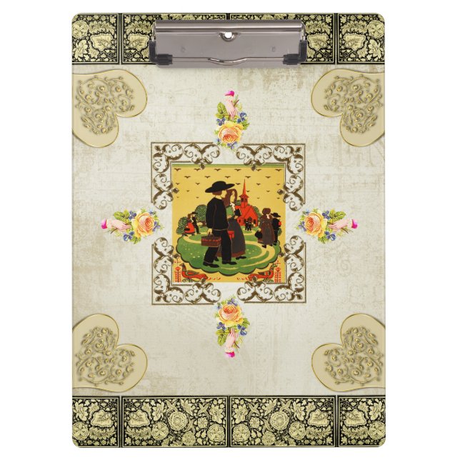 Vintag Klemmbrett (Vorderseite)