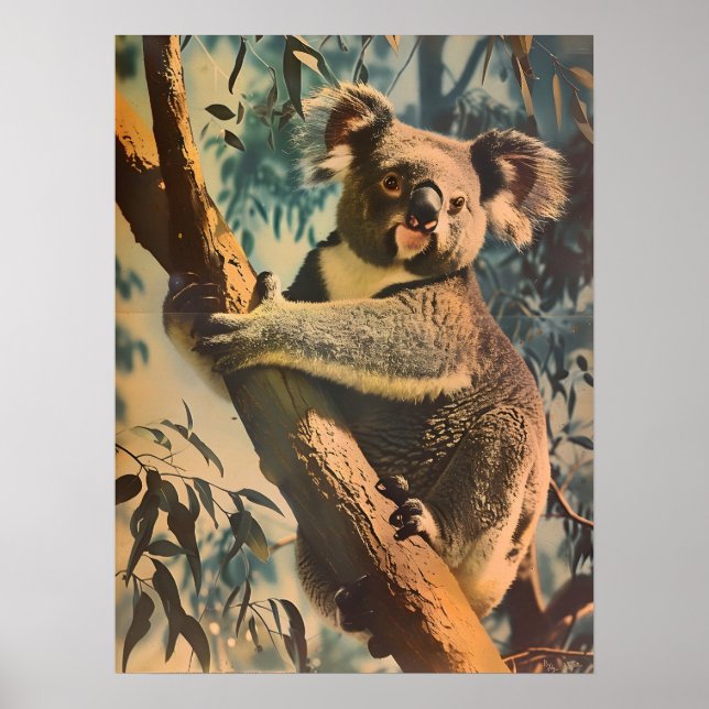 Vintag Koala Poster (Vorne)