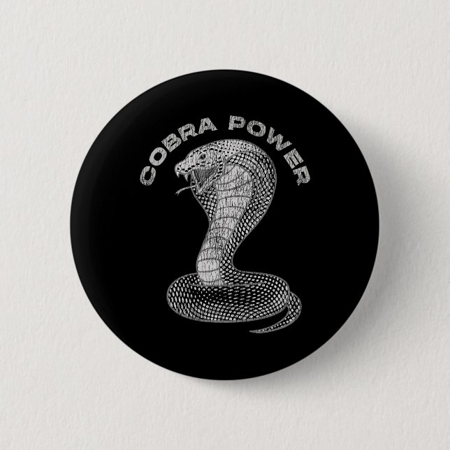Vintag Kobra Power Schlange Muskel C Button (Vorderseite)