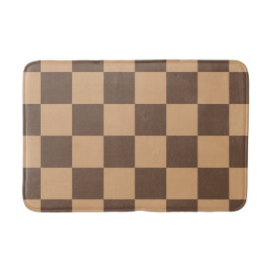 Vintag kontrolliert in Warm Browns Badematte