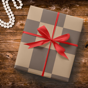 Vintag kontrolliert in Warm Browns Geschenkpapier