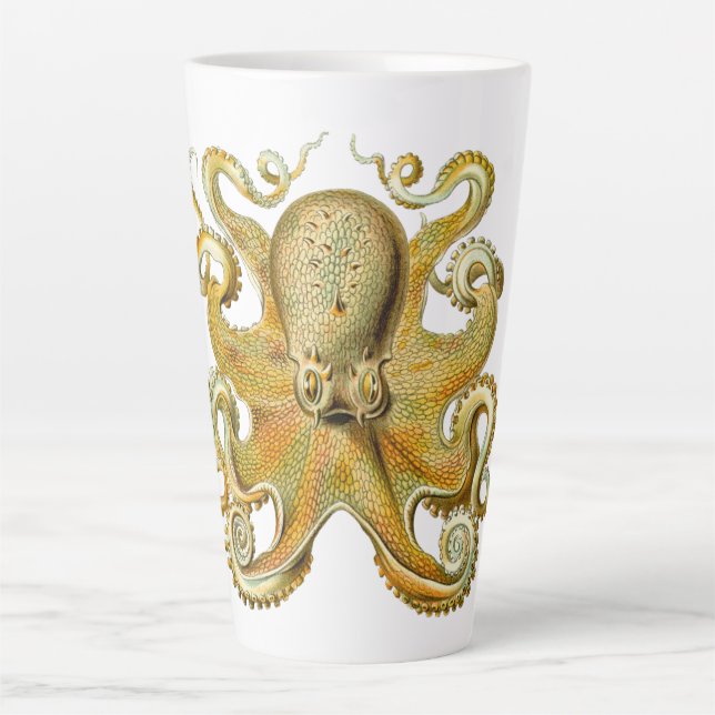 Vintag Kraken, Octopus Gamochonia, Ernst Haeckel Milchtasse (Vorderseite)