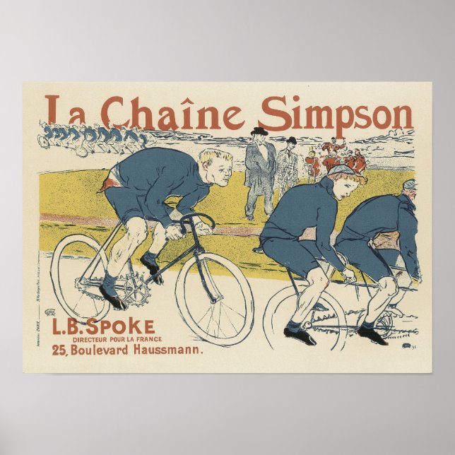 Vintag La Chaine Simpson Poster (Vorne)
