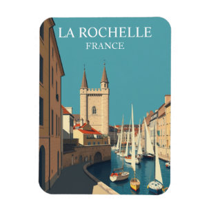 Vintag La Rochelle Frankreich Reisen Souvenir Magnet