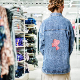 Vintag Lace Trio Jeansjacke