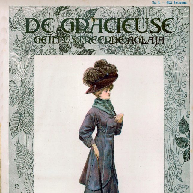 Vintag Ladys Fashion Design Illustration Poster (Von Creator hochgeladen)