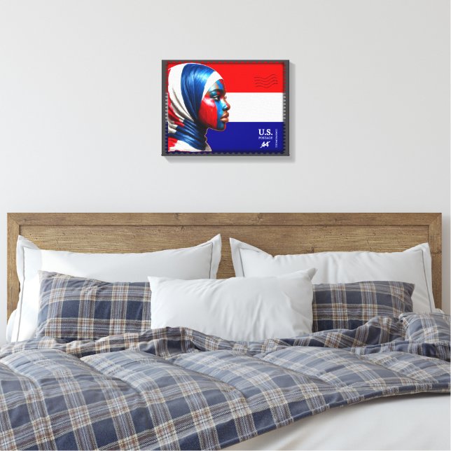 Vintag L'Amerique - Mslm Leinwanddruck (Insitu (Schlafzimmer))