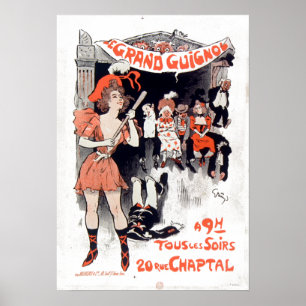 Vintag Le Théâtre du Grand-Guignol Poster