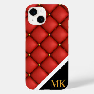 Vintag Ledermonogramm Case-Mate iPhone 14 Hülle