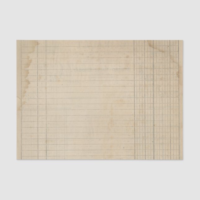 Vintag Ledger Seidenpapier (Vorderseite)