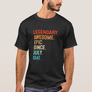 Vintag Legend Phantastisch Epic Seit Juli 1941 80t T-Shirt