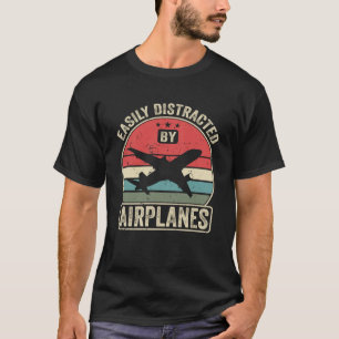 Vintag leicht von Flugzeugen abgeschnitten Retro A T-Shirt