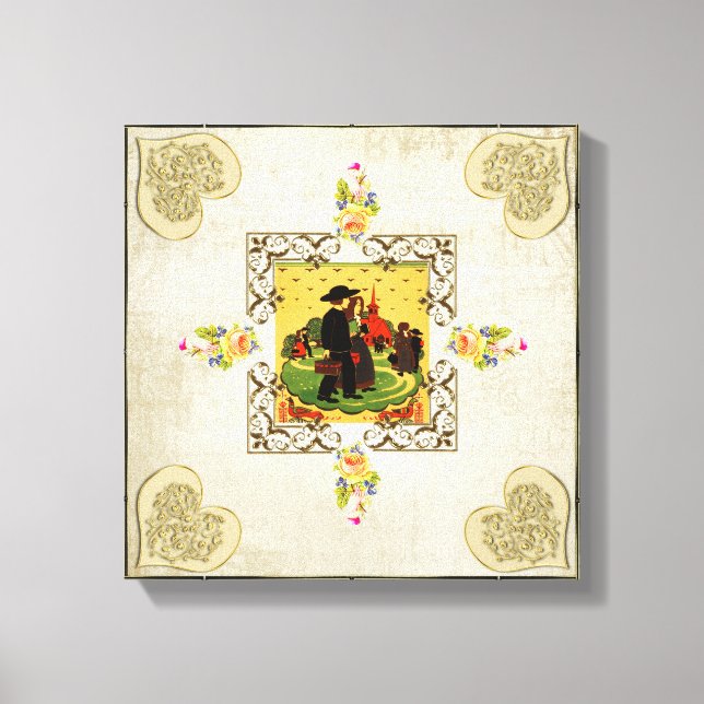 Vintag Leinwanddruck (Vorderseite)