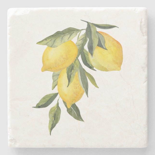 Vintag Lemon Stone Untersetzer (Vorderseite)