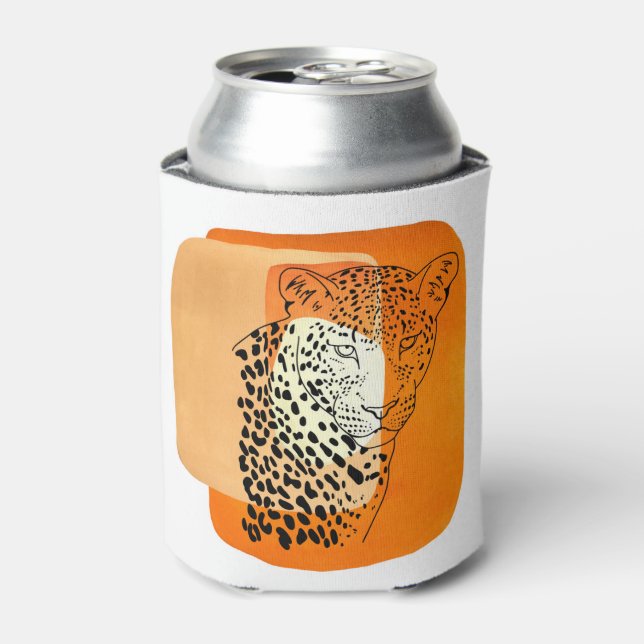 Vintag Leopard Dosenkühler (Kanne Vorderseite)