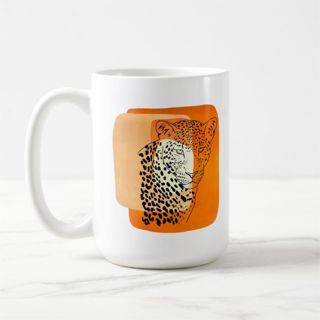 Vintag Leopard Kaffeetasse (Links)
