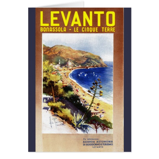 Vintag Levanto Genova Italien Tourismus (Vorne)