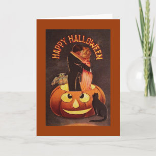 Vintag LiebesHalloween Karte
