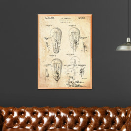 Vintag | Light Bulb Patent Poster