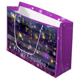 Vintag Lila Große Geschenktüte