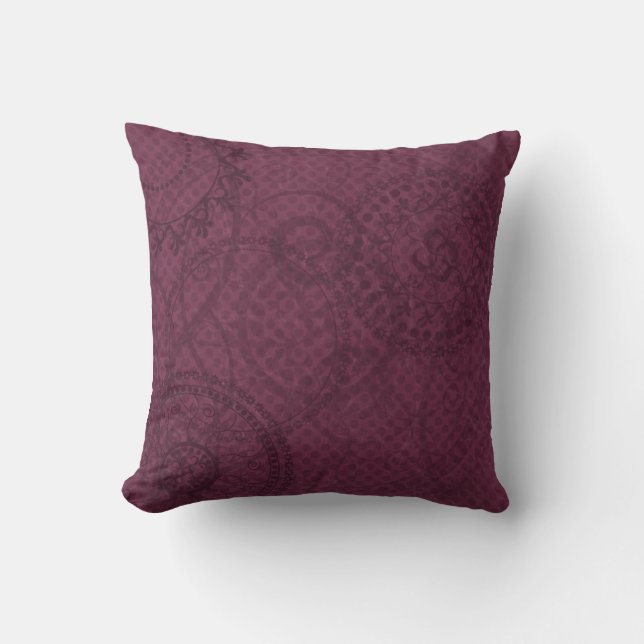 Vintag Lila MOJO Pillow Kissen (Vorderseite)