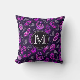 Vintag Lila Paisley Kissen